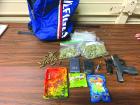 Delhi police officers seized marijanua, marijuana-infused candies and a firearm during a domestic dispute investigation March 25.
